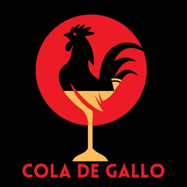Cola de Gallo logo: a rooster above a cocktail glass